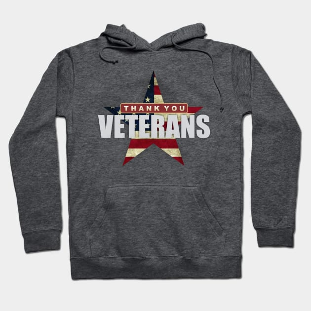 Thank You Veterans! Hoodie by Dale Preston Design